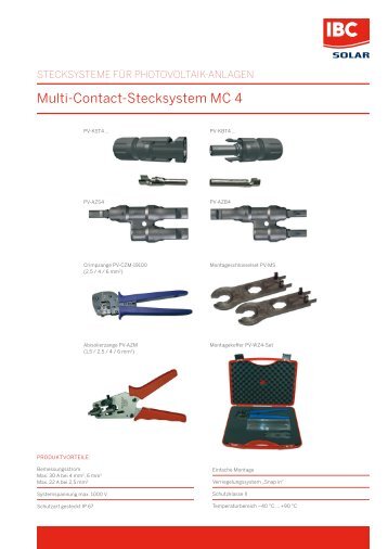 Multi-Contact-Stecksystem MC 4