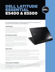 Latitude E5400 & E5500 - A-TRAC Computer Sales & Service, Inc.