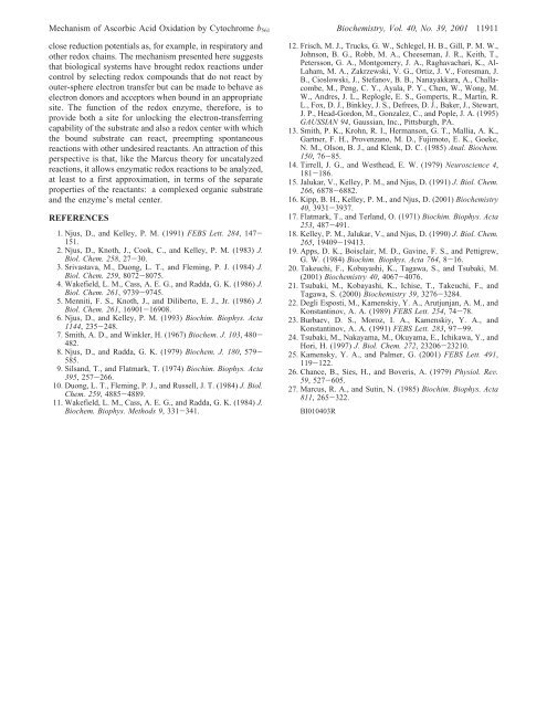 Mechanism of Ascorbic Acid Oxidation by Cytochrome b561