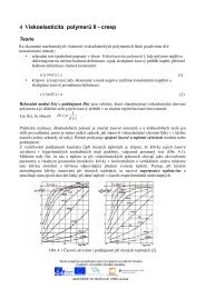 4 Viskoelasticita polymerÅ¯ I â relaxace napÄtÃ­ - Utb