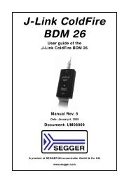 J-Link ColdFire BDM 26 User Guide - SEGGER Microcontroller