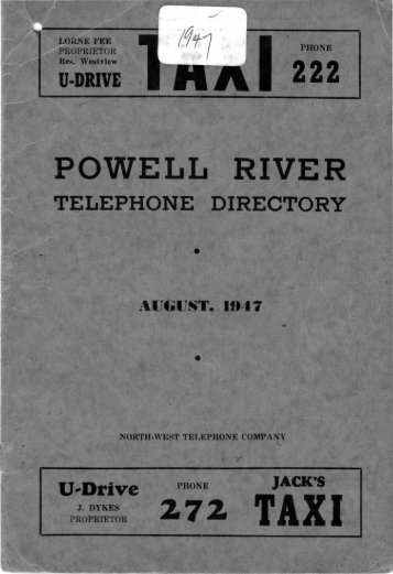 1947 - Powell River Historical Museum