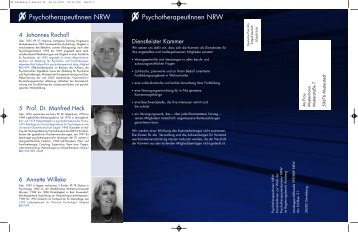PsychotherapeutInnen NRW - BDP Landesgruppe NRW