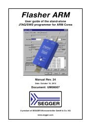 Flasher ARM User Guide - SEGGER Microcontroller