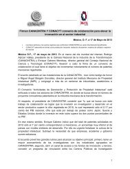 Firma de Convenio Canacintra - Conacyt