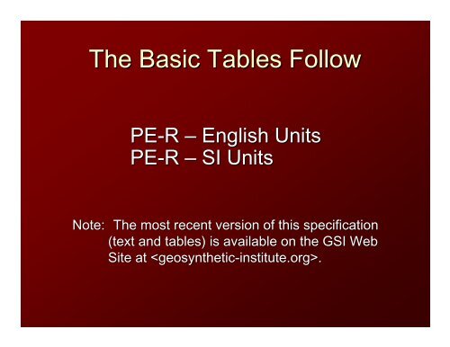 Power Point Tutorial - The Geosynthetic Institute