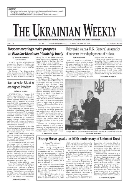 ukraine? - The Ukrainian Weekly