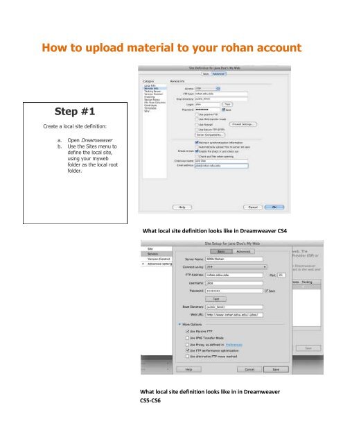 How to upload material to your rohan account - SDSU