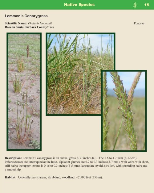 Guide to Native and Invasive Plants Storke Ranch Vernal ... - Cram