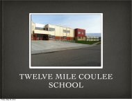 TWELVE MILE COULEE SCHOOL