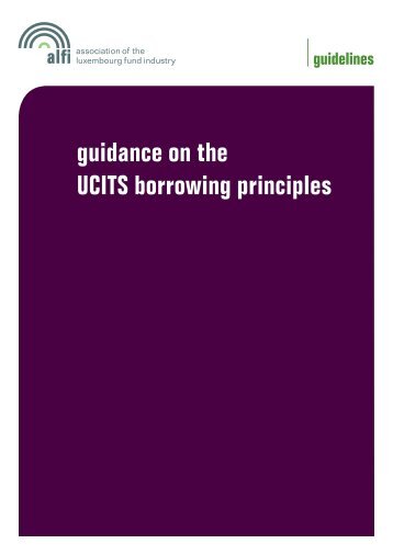 guidance on the UCITS borrowing principles - Alfi