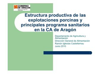 Estructura productiva de las explotaciones porcinas y principales ...