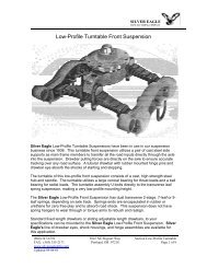Tandem Converter Dolly - Silver Eagle Manufacturing Co.