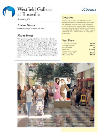 Download Mall Fact Sheet - JCDecaux North America