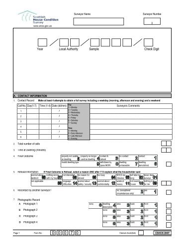 Physical Survey Form 2007