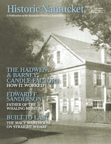 Fall 2009 (Vol 59, No. 3) - Nantucket Historical Association