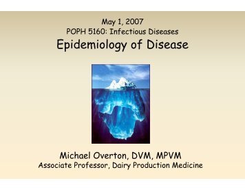 Epidemiology of Disease