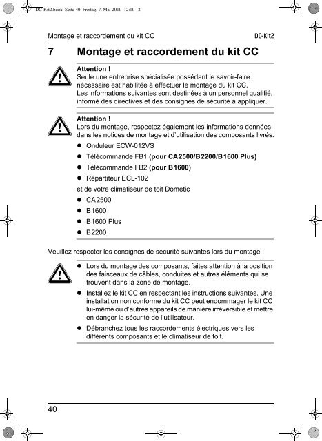 DC-Kit2 - Waeco