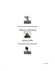 Offensive Playbook Spring 2006 - Fast and Furious Football