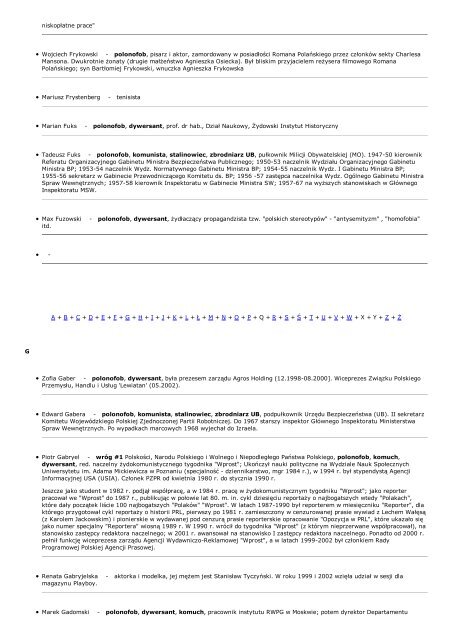 Lista żydów w zniewalanej Polsce - echo CHRYSTUSA KRÓLA