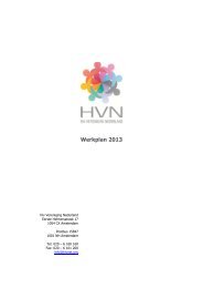 Werkplan 2013 - Hiv Vereniging Nederland