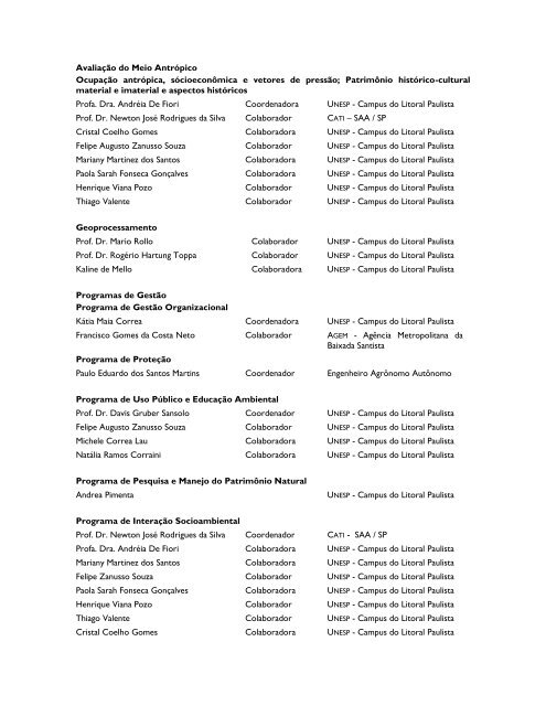 Resumo Executivo - FundaÃ§Ã£o Florestal - Governo do Estado de ...