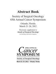 Abstract Book - Society of Surgical Oncology