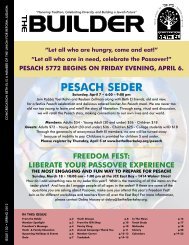 Pesach seder - Congregation Beth El