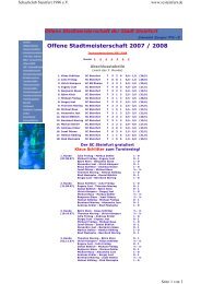 Offene Stadtmeisterschaft 2007 / 2008 - Schachclub Steinfurt 1996 ...