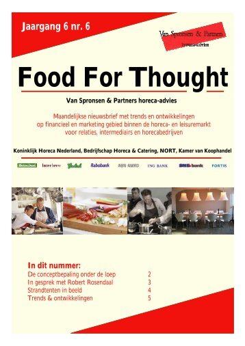 Food For Thought - Van Spronsen en Partners