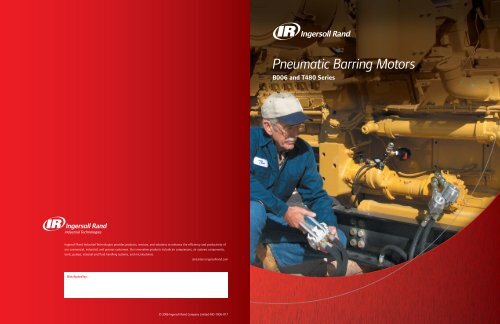 Pneumatic Barring Motors - Ingersoll Rand