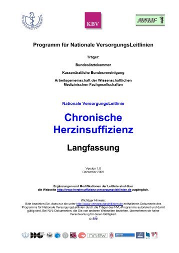 Chronische Herzinsuffizienz - Deutschen Gesellschaft fÃ¼r Thorax ...