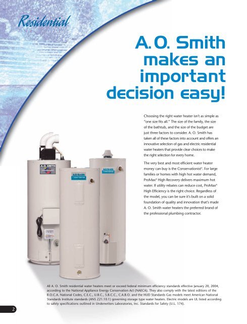 Download - AO Smith Water Heaters