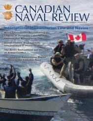 Full issue in PDF format - Canadian Naval Review