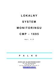 LOKALNY SYSTEM MONITORINGU CMP - 1695 - DAAF