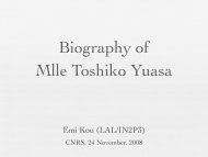 Biography of Mlle Toshiko Yuasa