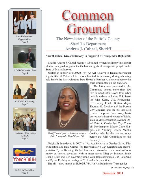 Common Ground Page 10 - Suffolk County Sheriff's Department