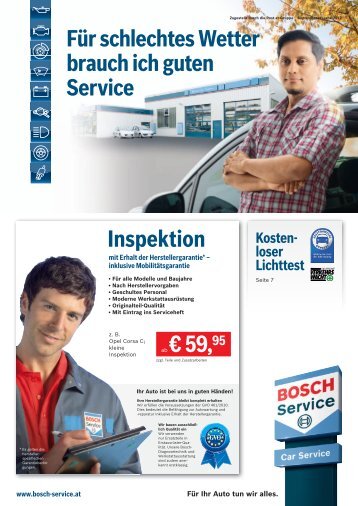 Unser aktuelles Bosch-Car-Service-Prospekt ... - Falch - Bosch Service