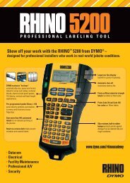 RHINO 5200 leaflet - DYMO