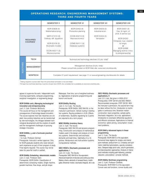 2009-2010 Bulletin â PDF - SEAS Bulletin - Columbia University