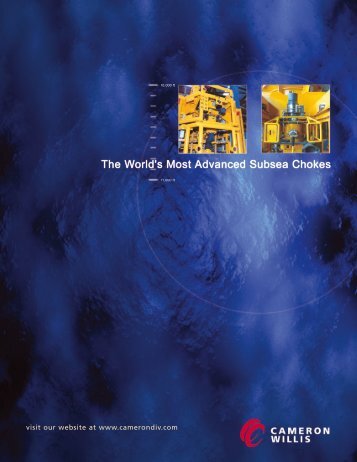 Cameron Willis Subsea Chokes - cedip