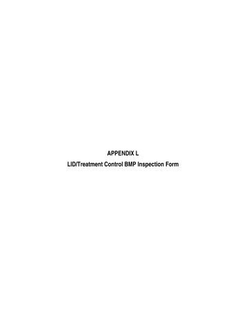 Appendix L LID-Treatment Control BMP Inspection Form