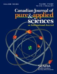Feb 11 - Canadian Journal of Pure and Applied Sciences