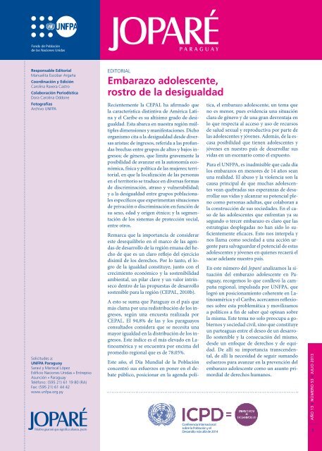 Embarazo adolescente, rostro de la desigualdad - UNFPA