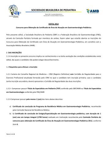 edital do concurso para obtenÃ§Ã£o do certificado - Sociedade ...