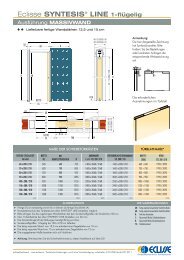 Technisches Datenblatt Massivwand - Eclisse