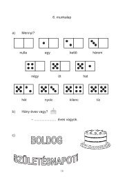 6. munkalap a) Mennyi? nulla egy kettő három négy öt hat hét nyolc ...