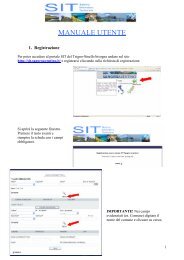 MANUALE UTENTE - SIT