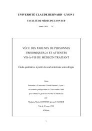 universitÃ© claude bernard - lyon 1 vÃ©cu des parents de personnes ...