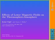 Effects of Lower Magnetic Fields on the Thermosphere-Ionosphere